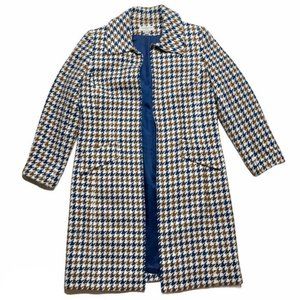 Amanda Smith Houndstooth Trench Coat 6 Petite